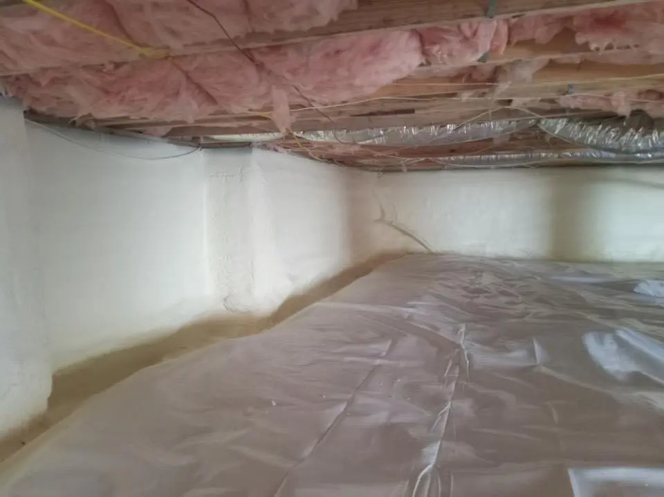 Crawl space encapsulation with closed-cell spray foam for Spray Foam Roofing in Towamencin